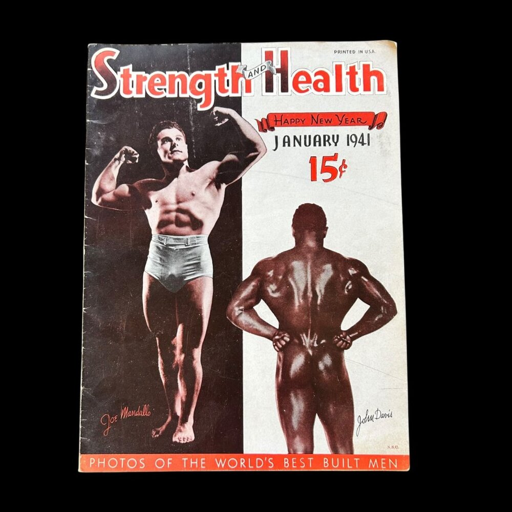 Vintage Strength and Health January 1941 Bodybuilding Magazine USA